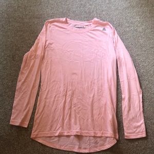 Pink Reebok  workout long sleeve
